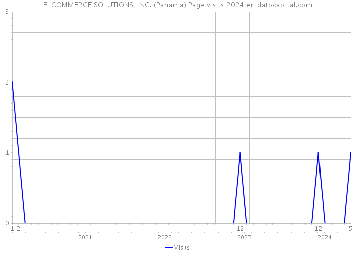 E-COMMERCE SOLUTIONS, INC. (Panama) Page visits 2024 