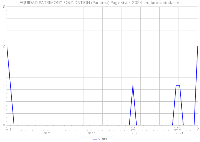 EQUIDAD PATRIMONY FOUNDATION (Panama) Page visits 2024 