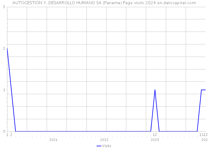 AUTOGESTION Y. DESARROLLO HUMANO SA (Panama) Page visits 2024 