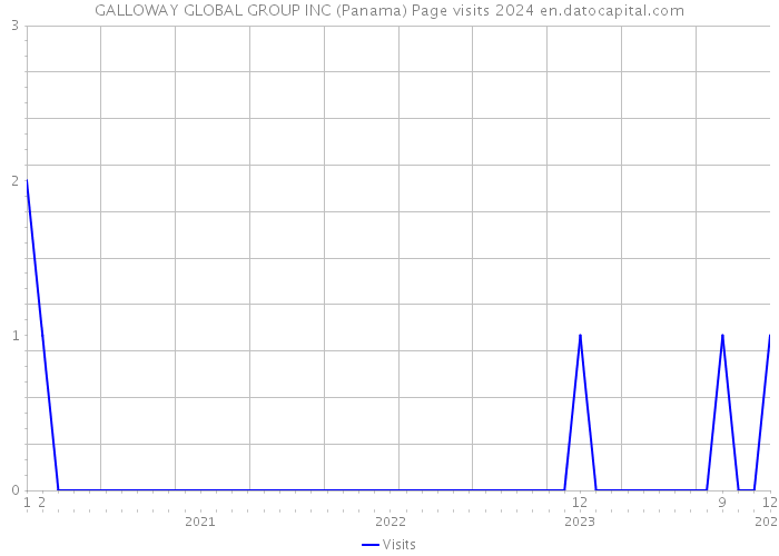 GALLOWAY GLOBAL GROUP INC (Panama) Page visits 2024 