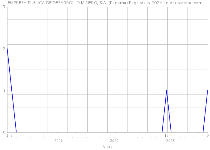 EMPRESA PUBLICA DE DESARROLLO MINERO, S.A. (Panama) Page visits 2024 