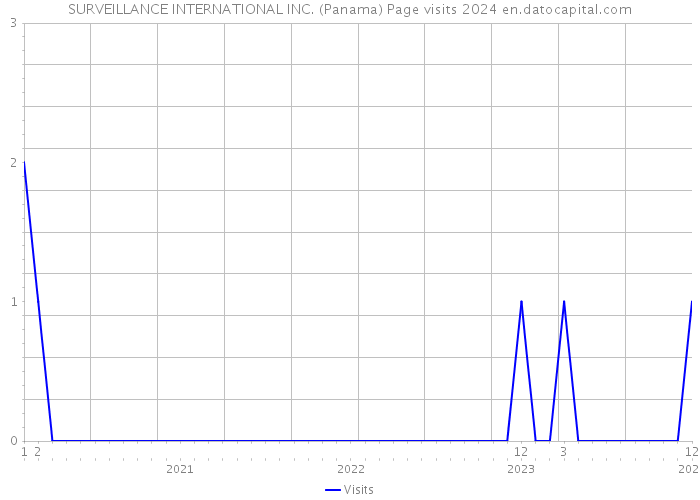 SURVEILLANCE INTERNATIONAL INC. (Panama) Page visits 2024 