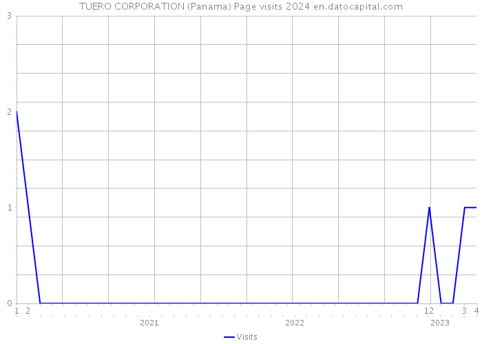 TUERO CORPORATION (Panama) Page visits 2024 