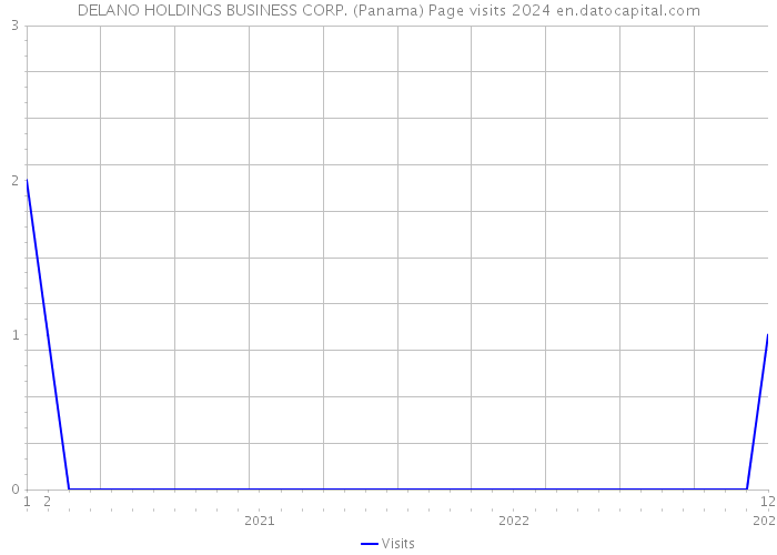 DELANO HOLDINGS BUSINESS CORP. (Panama) Page visits 2024 