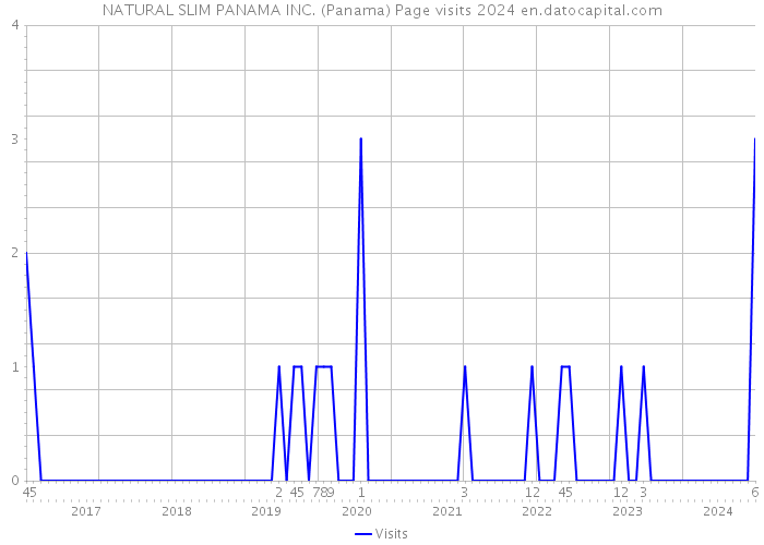 NATURAL SLIM PANAMA INC. (Panama) Page visits 2024 