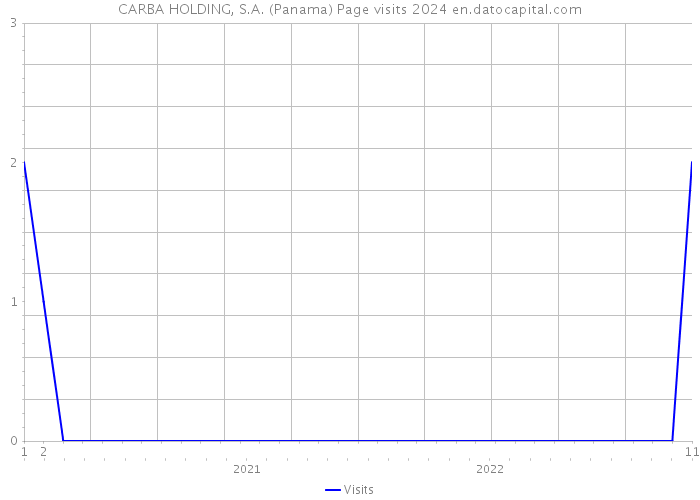 CARBA HOLDING, S.A. (Panama) Page visits 2024 