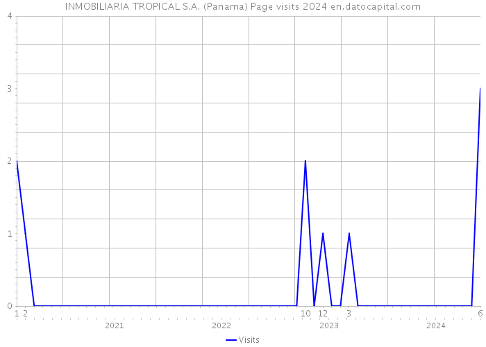 INMOBILIARIA TROPICAL S.A. (Panama) Page visits 2024 