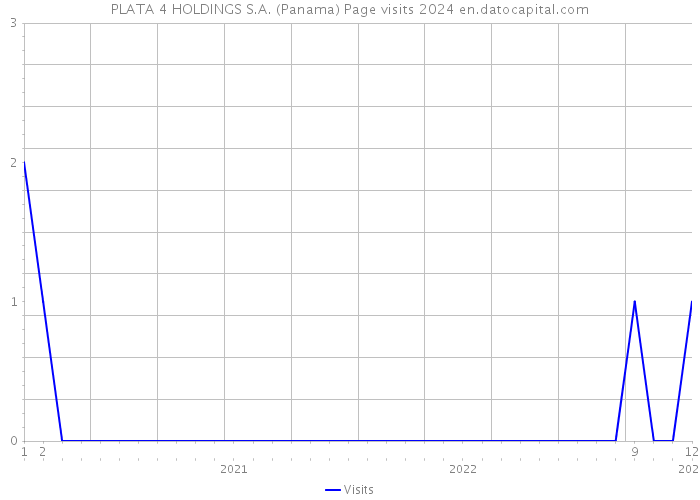 PLATA 4 HOLDINGS S.A. (Panama) Page visits 2024 