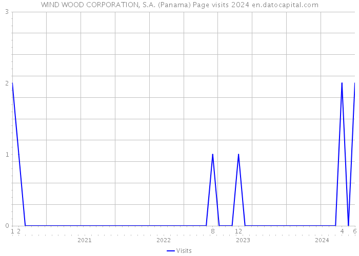 WIND WOOD CORPORATION, S.A. (Panama) Page visits 2024 