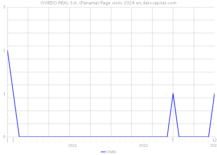 OVIEDO REAL S.A. (Panama) Page visits 2024 