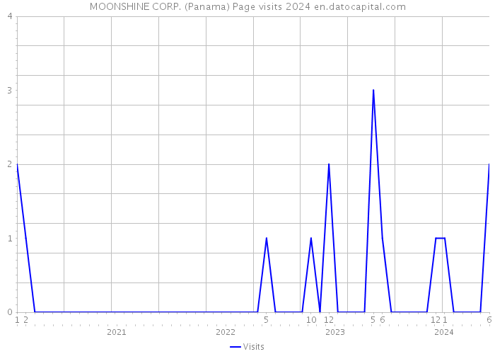 MOONSHINE CORP. (Panama) Page visits 2024 