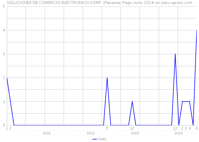 SOLUCIONES DE COMERCIO ELECTRONICO CORP. (Panama) Page visits 2024 