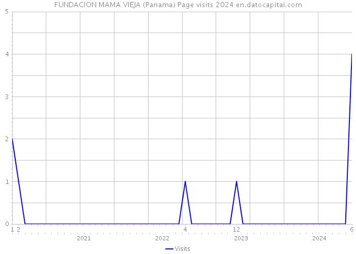 FUNDACION MAMA VIEJA (Panama) Page visits 2024 