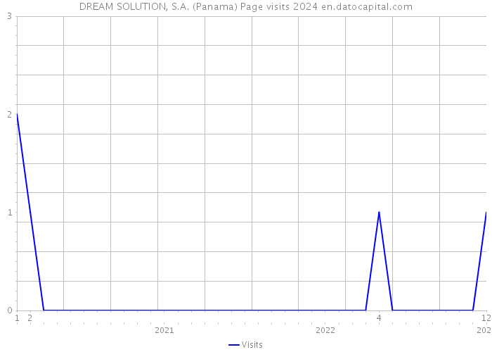 DREAM SOLUTION, S.A. (Panama) Page visits 2024 