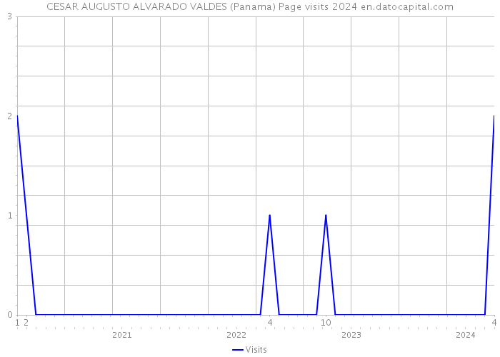 CESAR AUGUSTO ALVARADO VALDES (Panama) Page visits 2024 