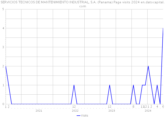 SERVICIOS TECNICOS DE MANTENIMIENTO INDUSTRIAL, S.A. (Panama) Page visits 2024 