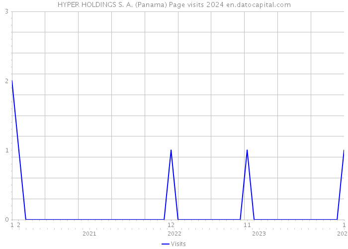 HYPER HOLDINGS S. A. (Panama) Page visits 2024 