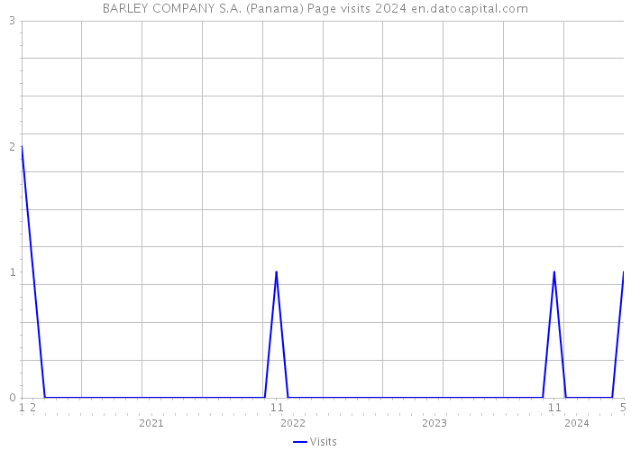 BARLEY COMPANY S.A. (Panama) Page visits 2024 
