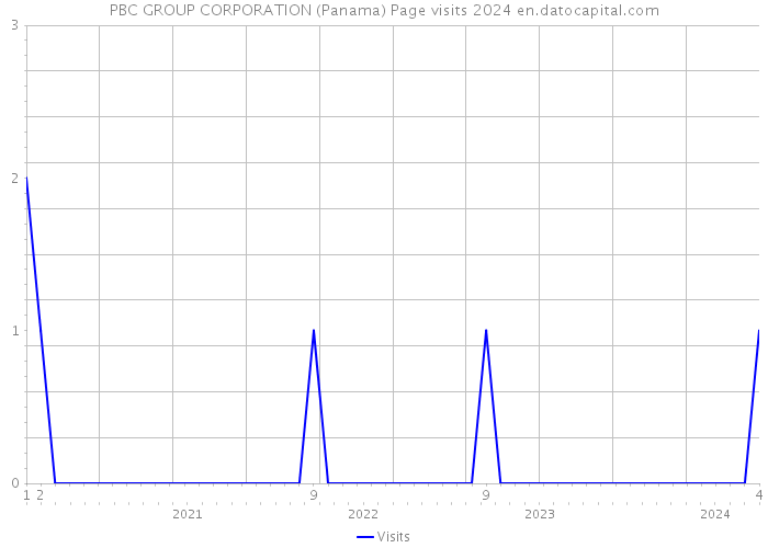 PBC GROUP CORPORATION (Panama) Page visits 2024 