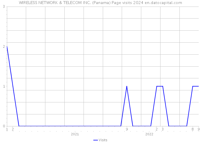 WIRELESS NETWORK & TELECOM INC. (Panama) Page visits 2024 