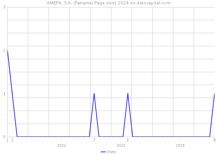 AMEPA, S.A. (Panama) Page visits 2024 