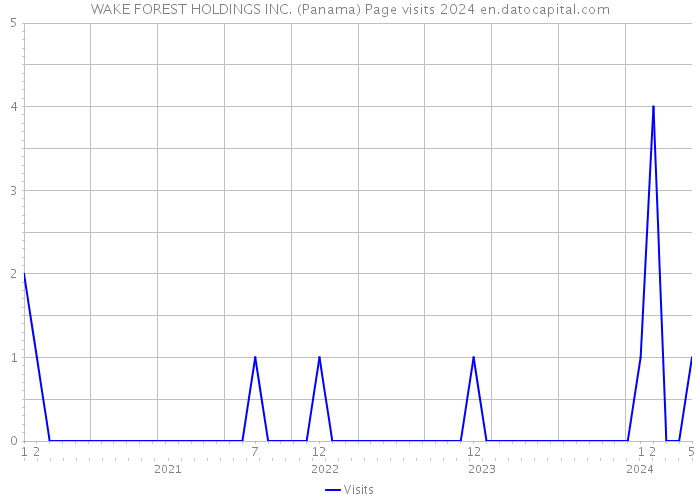 WAKE FOREST HOLDINGS INC. (Panama) Page visits 2024 