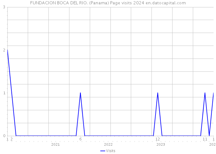 FUNDACION BOCA DEL RIO. (Panama) Page visits 2024 