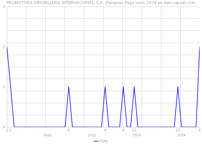 PROMOTORA INMOBILIARIA INTERNACIONAL, S.A. (Panama) Page visits 2024 