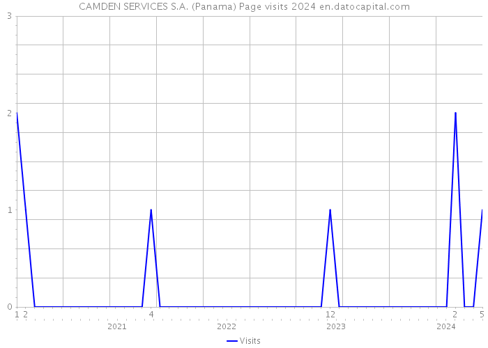 CAMDEN SERVICES S.A. (Panama) Page visits 2024 