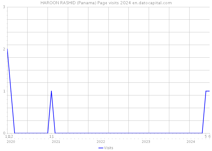 HAROON RASHID (Panama) Page visits 2024 