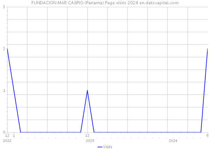 FUNDACION MAR CASPIO (Panama) Page visits 2024 