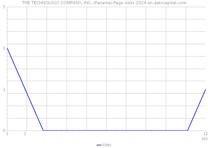THE TECHNOLOGY COMPANY, INC. (Panama) Page visits 2024 