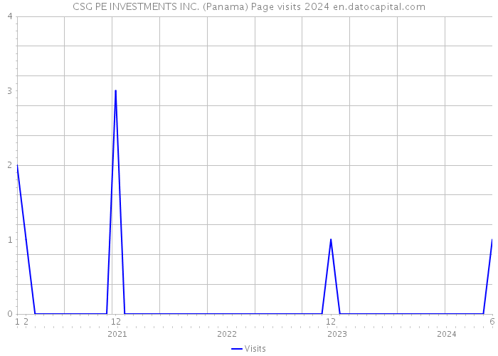 CSG PE INVESTMENTS INC. (Panama) Page visits 2024 