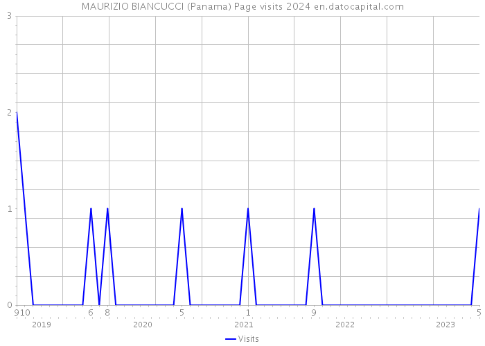 MAURIZIO BIANCUCCI (Panama) Page visits 2024 