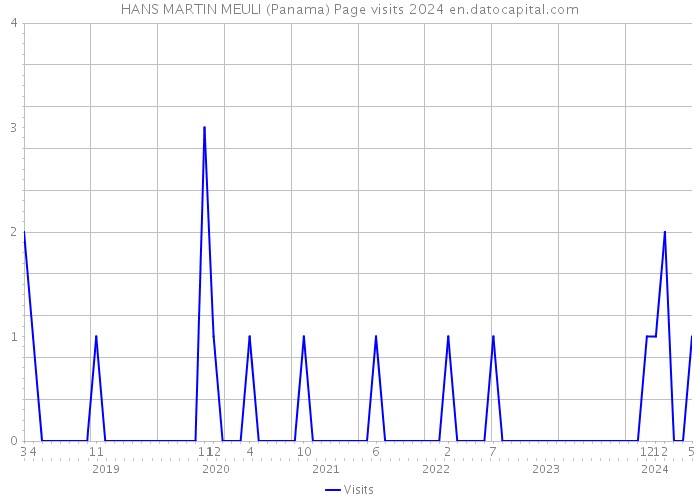 HANS MARTIN MEULI (Panama) Page visits 2024 