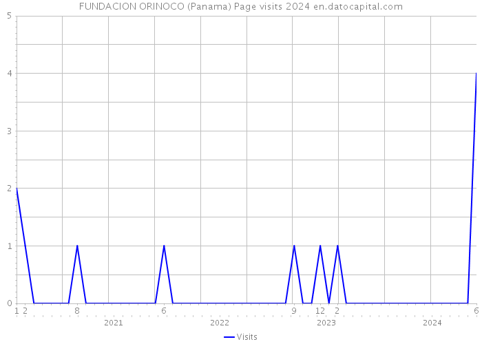 FUNDACION ORINOCO (Panama) Page visits 2024 