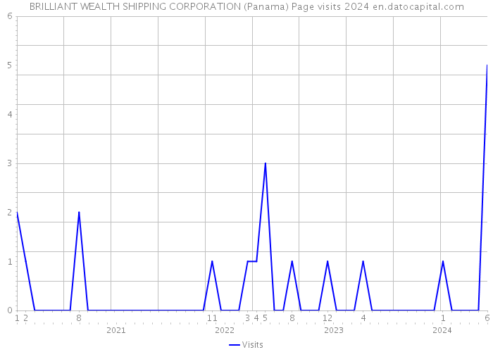 BRILLIANT WEALTH SHIPPING CORPORATION (Panama) Page visits 2024 