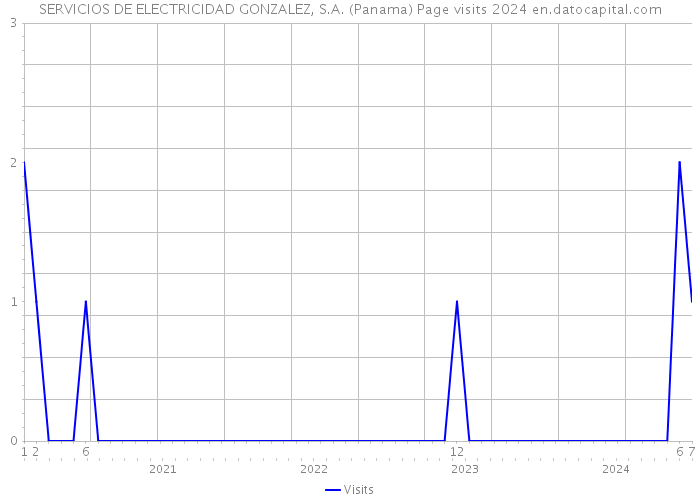 SERVICIOS DE ELECTRICIDAD GONZALEZ, S.A. (Panama) Page visits 2024 