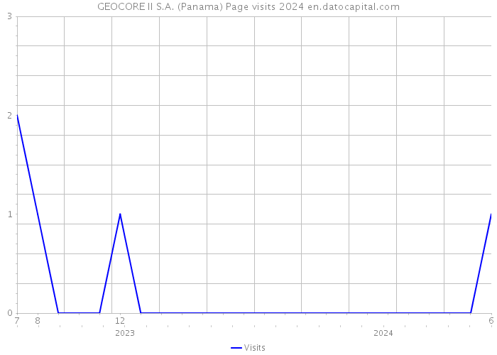 GEOCORE II S.A. (Panama) Page visits 2024 