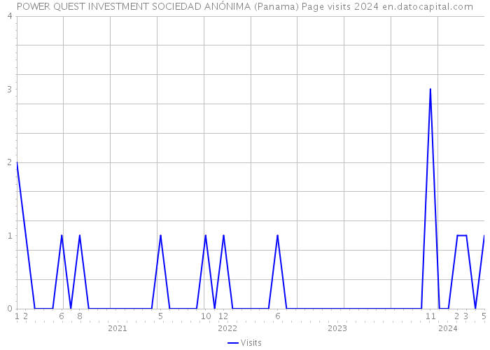 POWER QUEST INVESTMENT SOCIEDAD ANÓNIMA (Panama) Page visits 2024 
