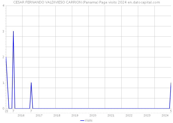 CESAR FERNANDO VALDIVIESO CARRION (Panama) Page visits 2024 