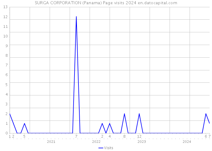SURGA CORPORATION (Panama) Page visits 2024 
