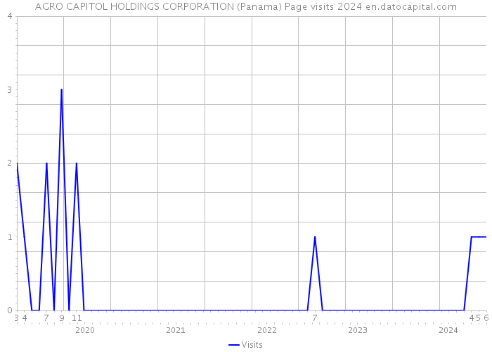 AGRO CAPITOL HOLDINGS CORPORATION (Panama) Page visits 2024 