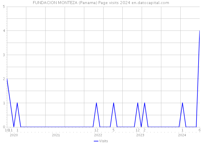 FUNDACION MONTEZA (Panama) Page visits 2024 