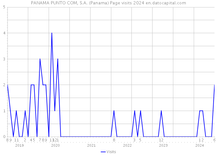 PANAMA PUNTO COM, S.A. (Panama) Page visits 2024 