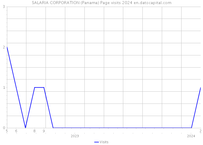 SALARIA CORPORATION (Panama) Page visits 2024 