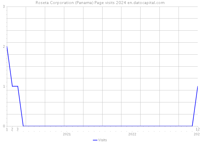 Roseta Corporation (Panama) Page visits 2024 
