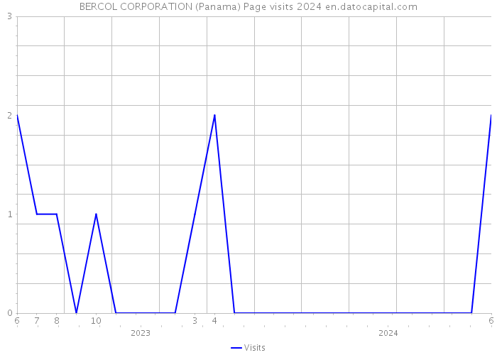 BERCOL CORPORATION (Panama) Page visits 2024 