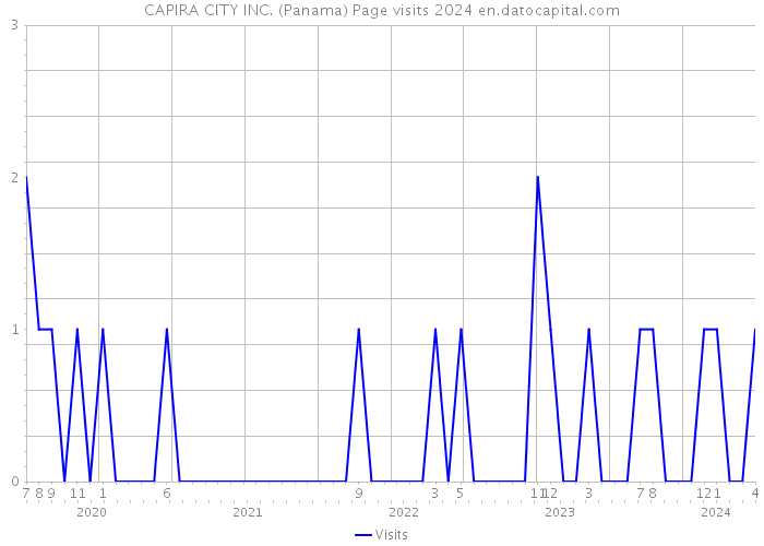 CAPIRA CITY INC. (Panama) Page visits 2024 
