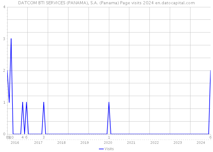 DATCOM BTI SERVICES (PANAMA), S.A. (Panama) Page visits 2024 